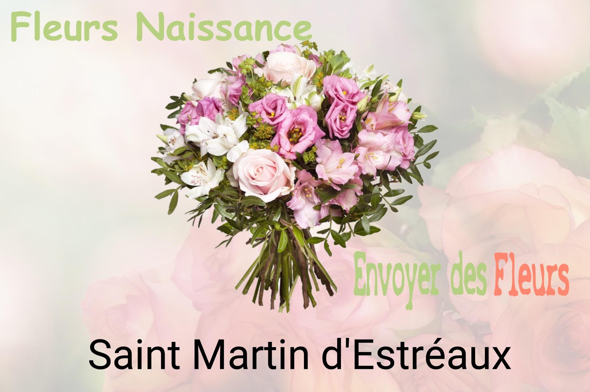 Bouquet de fleurs de naissance livré à Saint-Martin-d'Estréaux